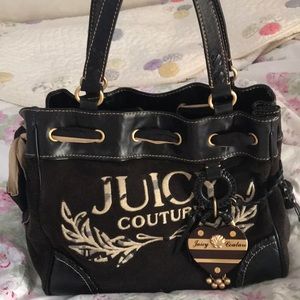 Juicy Couture Y2K Vintage Daydreamer Black Shoulder Bag